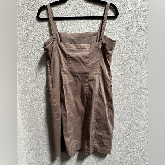 GUC BCBG MAXAZRIA Y2K Tan Cargo Slip Dress - Picture 6 of 13